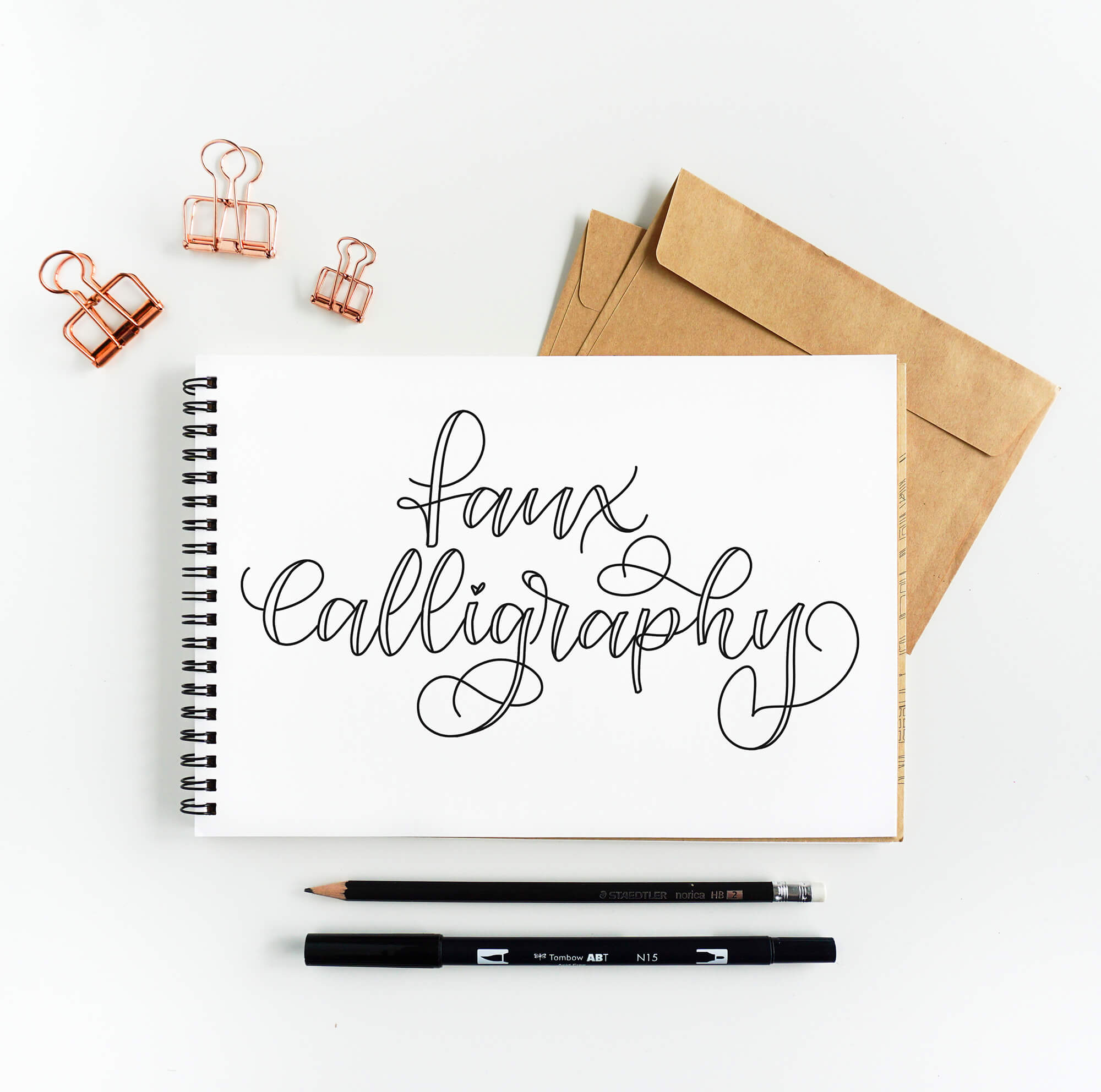 Faux Calligraphy for Beginners, Intro to Lettering Practice Sheets, Digital  Download Worksheets 