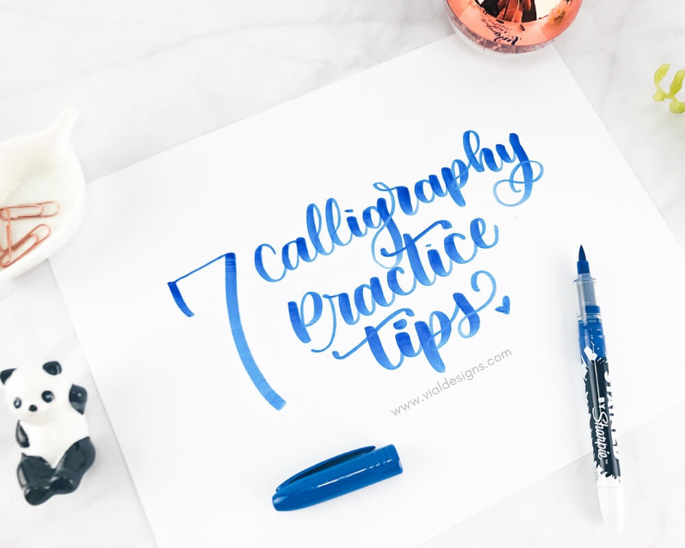 Brush Pen Calligraphy Basics- Plus Free Printable Practice Sheets! -  Scribbling Grace
