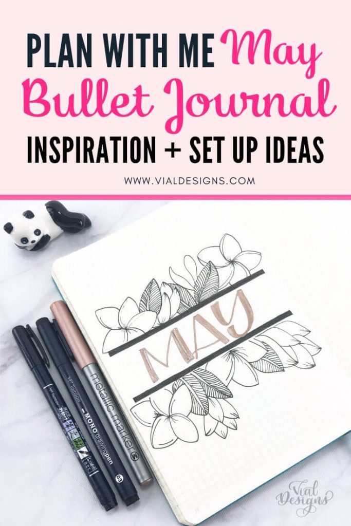 PLAN WITH ME MAY 2019  BULLET JOURNAL SET UP - Vial Designs