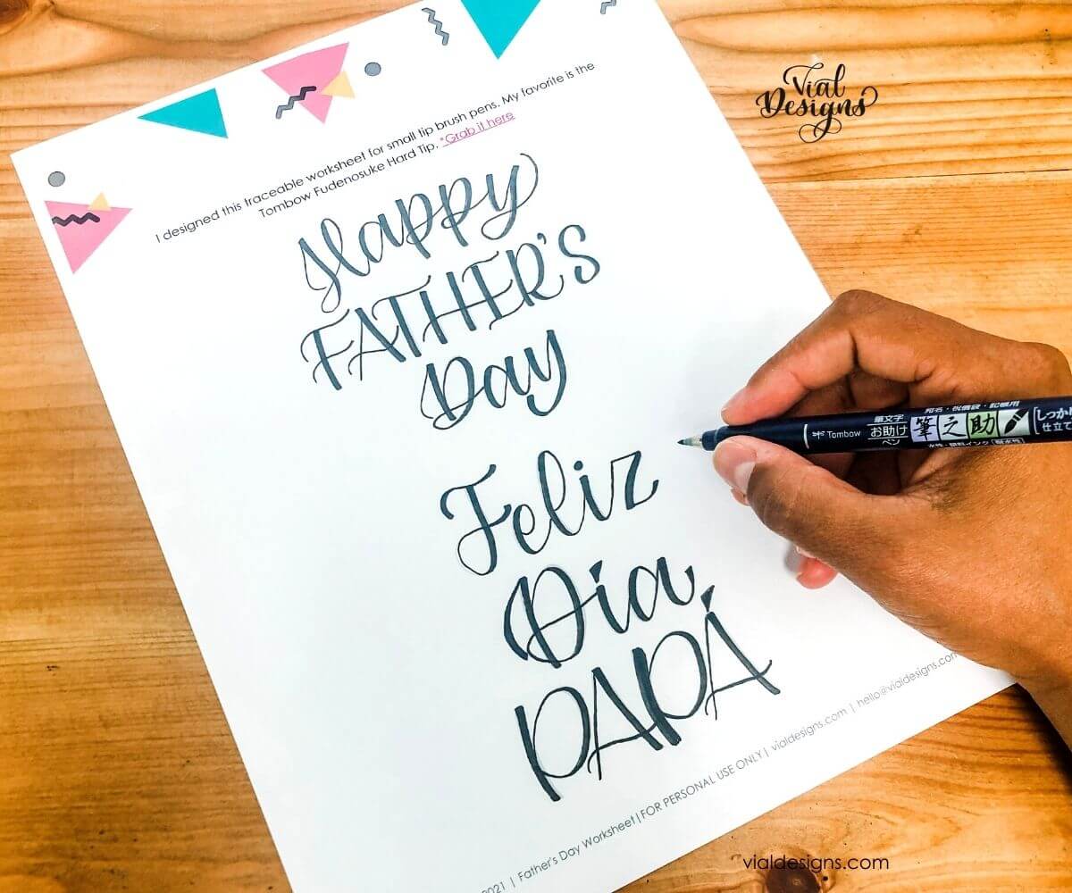 Hand Lettering Practice Sheets Modern Calligraphy Guide the Pigeon
