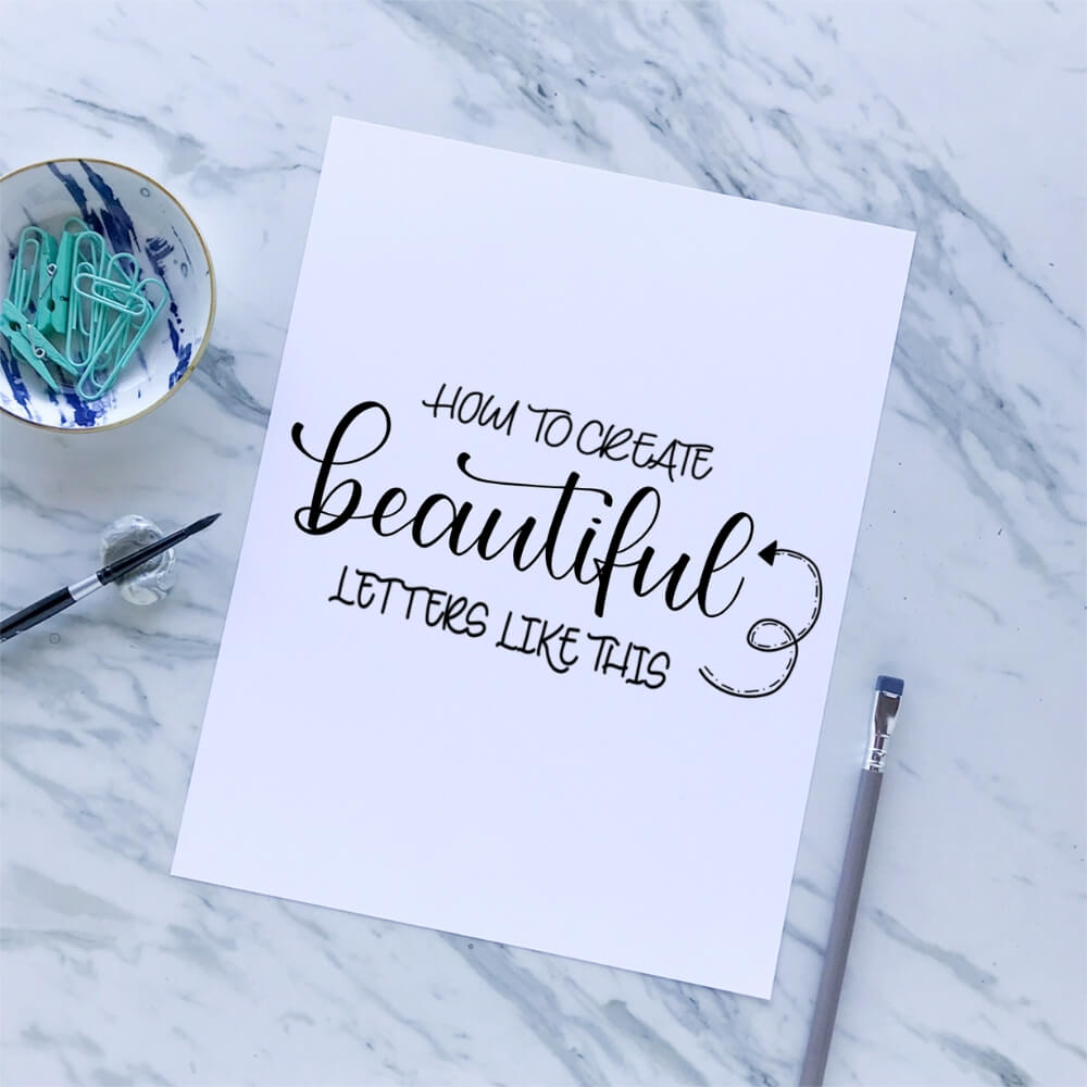 Modern Calligraphy For Beginners. Learn How to Make Beautiful Letters –  Vial Designs