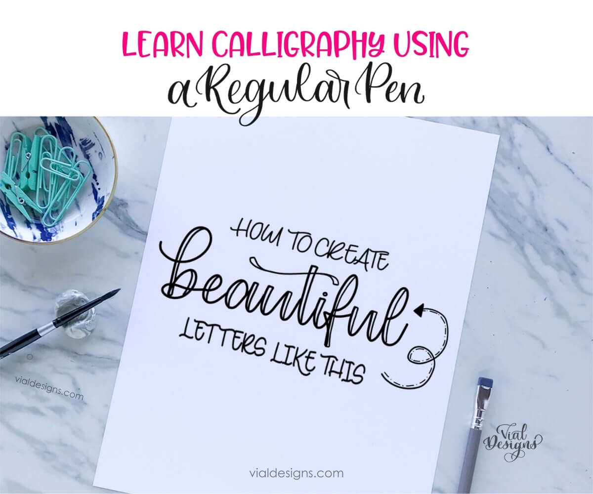 How to do calligraphy regularly