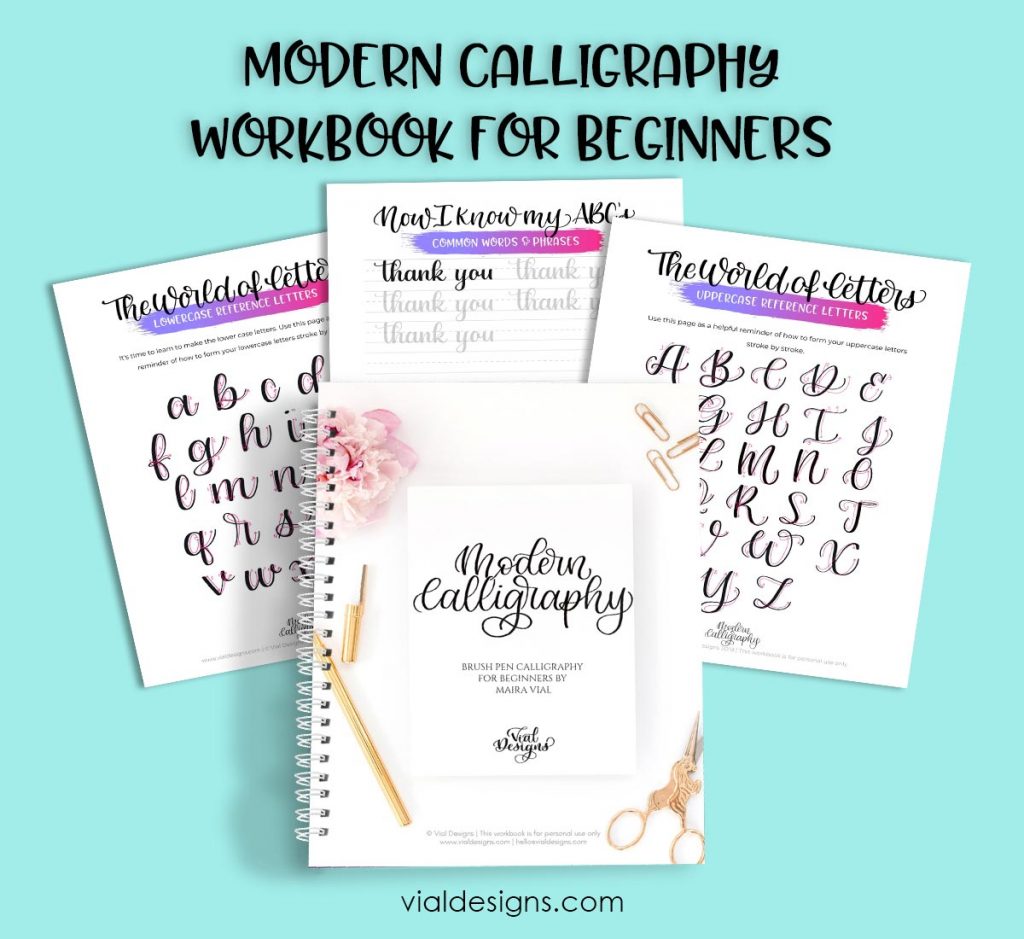 Calligraphy Workbook for beginners: Calligraphy Workbook lettering practice  hand sheet modern Dot Grid workbook for beginners (Paperback)